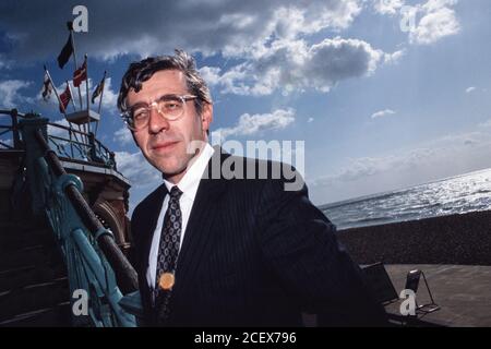 Jack Straw MP auf der Labour Party Konferenz in Brighton. 02. Oktober 1991. Foto: Neil Turner Stockfoto