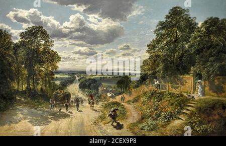 Bough Samuel - London von Shooters Hill - British School - 19. Jahrhundert Stockfoto