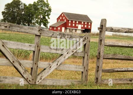 Große Scheune im ländlichen Pennsylvania, USA Stockfoto