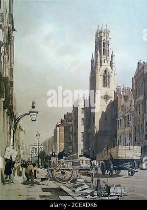 Boys Thomas Shotter - St. Dunstan's in der Fleet Street London - British School - 19. Jahrhundert Stockfoto