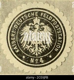 . The postwertscimes and devending of the deutsche poststanstalten in the Protection and in auslande.