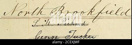 . Liberator Mailbook [Manuskript] 1831-1865]. tsr^ -2/./ ^^. Stockfoto