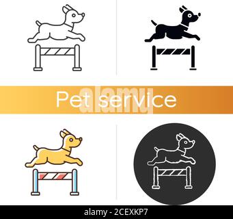 Symbole für PET-Schulungen Stock Vektor