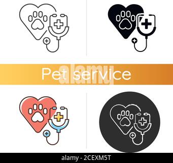 Symbol für Veterinärmedizin Stock Vektor