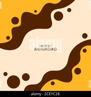 Abstrakte flüssige Formen Hintergrund. Glatte geometrische Formen Zusammensetzung. Anwendbar für Covers, Plakate, Poster, Broschüren, Flyer, Banner-Designs. Stock Vektor