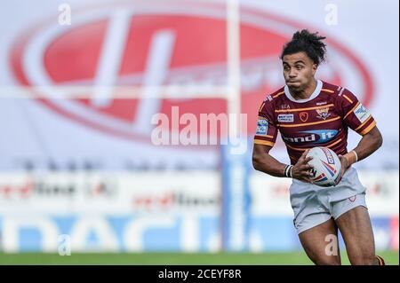 Ashton Golding von Huddersfield Giants in Aktion. Stockfoto