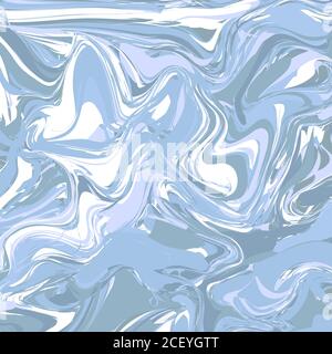 Abstrakter gewellter Hintergrund mit psychedelischer wirbelnder Farbe. Flüssig fließende Wellenform. Marmor oder Acryl Textur Imitation. Vorlage für Poster, Cover, Stock Vektor