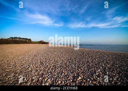 Budleigh Salterton Strand Stockfoto