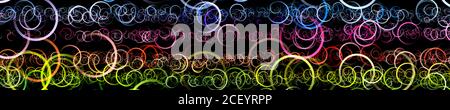 Fantastische Kreis panorama Hintergrund design Illustration Stockfoto