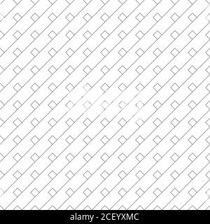 Vektor nahtloses Muster. Unendlich wiederholende stilvolle elegante Textur bestehend aus diagonalen dünnen Linien, Rhomben. Moderner geometrischer Hintergrund. Stock Vektor