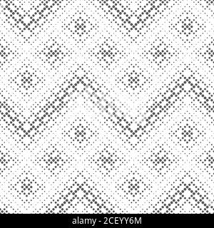 Vektor nahtlose Muster. Unendlich wiederholten stilvolle moderne Textur bestehend aus Punkten unterschiedlicher Größe, die Fliesen, die mit einer punktierten Form geometrcial Stock Vektor
