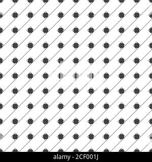 Vektor nahtloses Muster. Unendlich wiederholende stilvolle elegante Textur bestehend aus diagonalen dünnen Linien, Rhomben. Moderner geometrischer Hintergrund. Stock Vektor