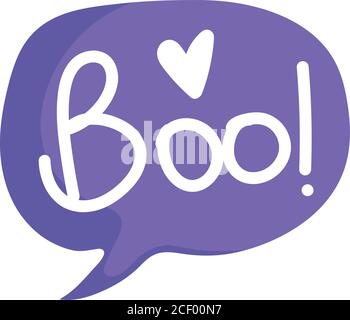 Happy halloween, boo Sprechblase, Trick or Treat Feier Vektor Illustration Stock Vektor