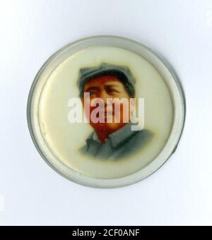 Souvenir Mao Tse Tung Pin aus China Stockfoto