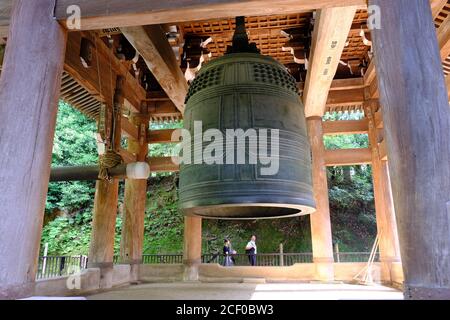 Kyoto Japan - große Glocke am Chion-in Tempel Stockfoto