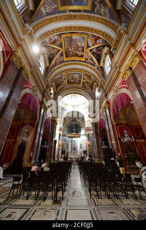 St. Paul's Cathedral in Mdina, Malta. Stockfoto