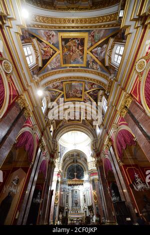 St. Paul's Cathedral in Mdina, Malta. Stockfoto