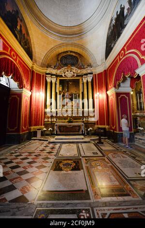 St. Paul's Cathedral in Mdina, Malta. Stockfoto