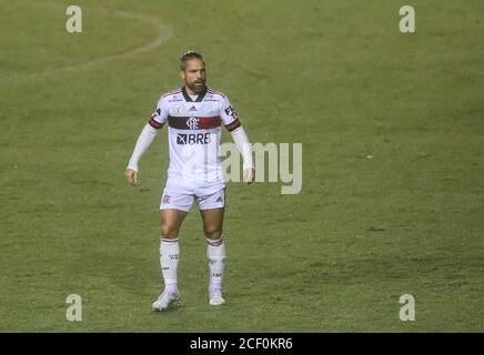 Salvador, Brasilien. September 2020. Diego Ribas, ein Flamengo-Spieler, während Bahia und Flamengo, fand diesen Mittwoch (02), in einem Spiel gültig für die 7. Runde der brasilianischen Meisterschaft 2020, ein Spiel im Pituaçu-Stadion, in Salvador, Bahia, Brasilien. Quelle: Tiago Caldas/FotoArena/Alamy Live News Stockfoto