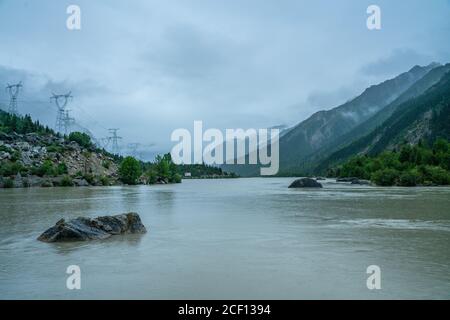 Ranwu See, einer der heiligen See in Tibet, China. Stockfoto