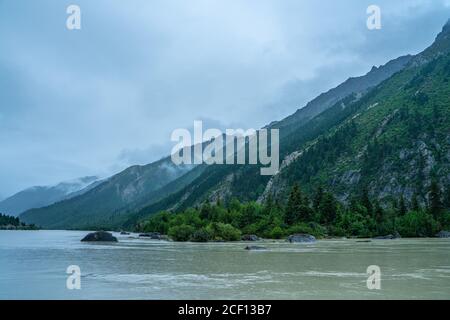 Ranwu See, einer der heiligen See in Tibet, China. Stockfoto