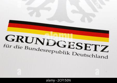 Grundrecht der Bundesrepublik Deutschland Stockfoto