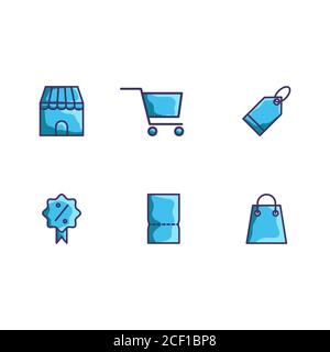 Abbildung der Shop Icon-Vektorgrafik Stock Vektor
