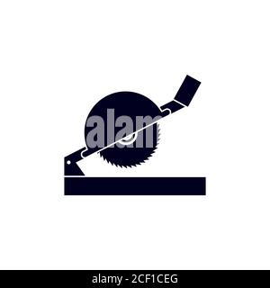 Kreisförmige Säge Vektor Design Vorlage Illustration Stock Vektor