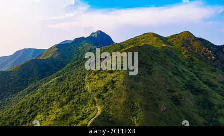 Schöne Aufnahme von Ma auf Shan Country Park in Hong Kong Stockfoto