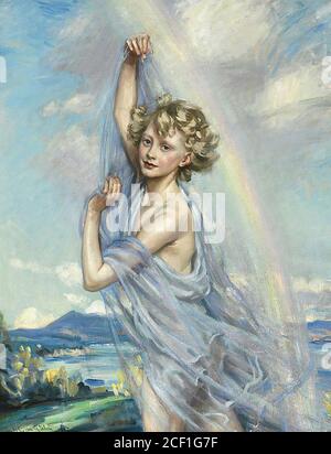 Glehn Wilfred Gabriel De - Mavis Yorke Tanzen in 'wo The Rainbow Ends' - British School - 19. Jahrhundert Stockfoto