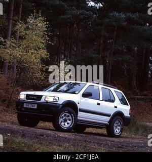 1999 Vauxhall Frontera LWB 4x4 an der Offroad Driving School UK. Stockfoto