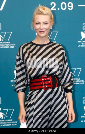 Venedig, Italien. September 2020. Cate Blanchett bei der Jury Fotoausstellung auf der Biennale di Venezia 2020/77. Internationales Filmfestival Venedig im Palazzo del Casino. Venice, 02.09.2020 Quelle: dpa/Alamy Live News Stockfoto