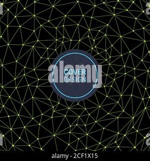 Gitterstruktur. Wissenschaft oder Technologie Hintergrund. Grafik Design. 3d-grid Oberfläche. Abstract Vector Illustration. Stock Vektor