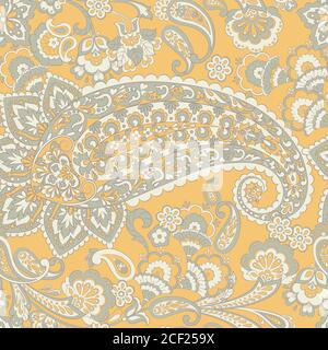 Paisley-Muster, große Vektor-Design für jeden Zweck. Nahtloser Hintergrund Stock Vektor