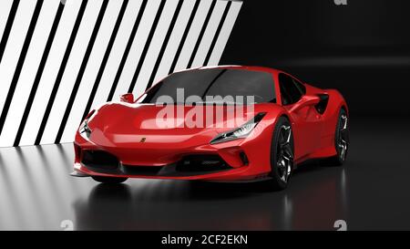 Ferrari F8 Tribut im Studio Stockfoto