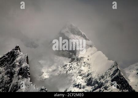 Gletscher in Karakorum Range Pakistan Stockfoto