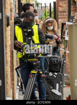 Brentwood Essex, Großbritannien. September 2020. Filmng der TV scripted Reality Show The Only Way is Essex ( TOWIE ) in Brentwood Essex Credit: Ian Davidson/Alamy Live News Stockfoto