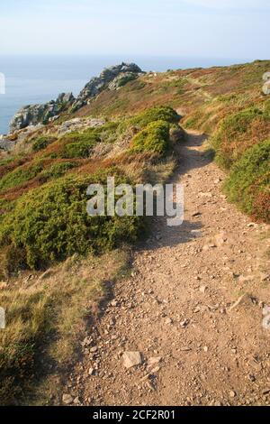 Coastal Fußweg auf Zennor an der Nordküste Cornwalls Stockfoto