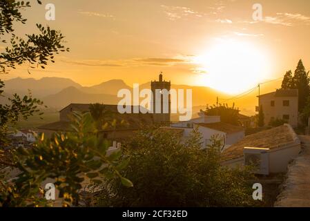 Kirche in Lliber, Jalon Valley, Valencia, Spanien Stockfoto