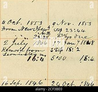 . Liberator Mailbook [Manuskript] 1831-1865]. ^ / /, Stockfoto