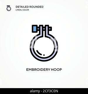 Stickrahmen Vektor-Symbol. Moderne Vektorgrafik Konzepte. Einfach zu bearbeiten und anzupassen. Stock Vektor