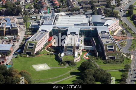 Luftaufnahme des Alder Hey Children's Hospital, Liverpool Stockfoto