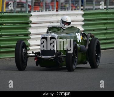 Andrew Smith, Frazer Nash Super Sports, John Holland Trophy für Vintage und Pre-61 Rennwagen, VSCC Formula Vintage, Mallory Park, Leicestershire, en Stockfoto