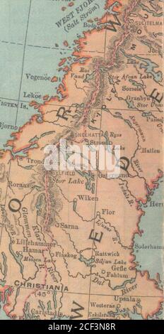 . Portfolio von Karten der neuen Kabinett-Cyclopedia von Spofford : mit großformatigen farbigen Karten von jedem Staat und Gebiet in den Vereinigten Staaten, den Provinzen von Kanada, Amerikas neuen Besitzungen, etc. Stockfoto