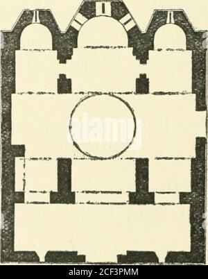 . Wie Architektur zu beurteilen : ein beliebter Führer zur Wertschätzung von Gebäuden. f*trt Plan von .Kirche S. Sophia in Konstantinopel. Scaleca 100 Fuß zu einem Zoll.. Plan der Kirche von S. Theodore, Athen?. Skalieren Sie etwa 25 Fuß auf einen Zoll. 86 Byzantinische Außenanlagen nicht wirksam die künstlerische Wertschätzung eines Gebäudes aus jeder Epoche, ist es besser, runde oder ringsum Gebäude in ihrer eigenen Heimat der östlichen Provinzen zu studieren, wie wir die basilikaförmigen Gebäude in Westeuropa studieren. Nun ist die Besonderheit des Osterkirchgebäudes, die des zentralen Saales, im allgemeinen das Fehlen eines Ich Stockfoto