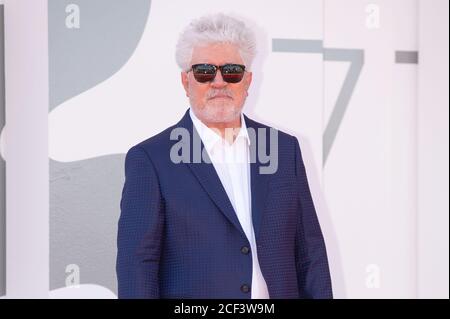 Venedig, Italien. September 2020. Pedro Almodovar, 77. Filmfestival Venedig in Venedig, Italien am 03. September 2020. Foto von Ron Crusow/imageSPACE Credit: Imagespace/Alamy Live News Stockfoto
