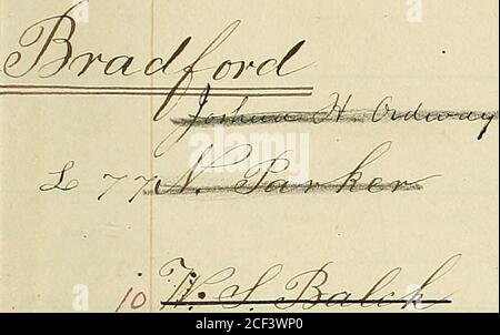. Liberator Mailbook [Manuskript] 1831-1865]. o^ r^. Stockfoto
