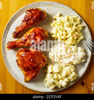 Gegrillte Hühnerstücke Stockfoto