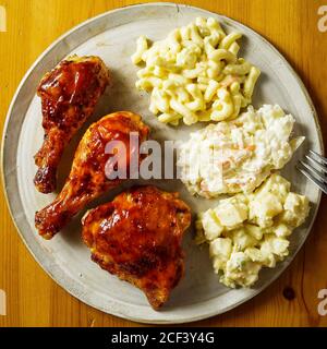 Gegrillte Hühnerstücke Stockfoto