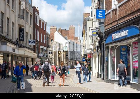 Fußgängerzone Coney Street, York, North Yorkshire, England, Großbritannien Stockfoto